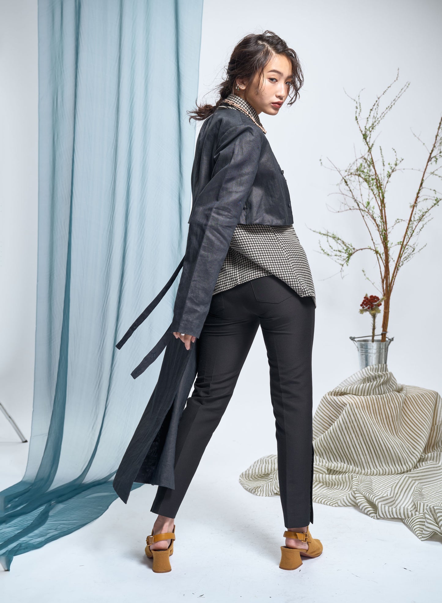 Asymmetric Shirt Jacket