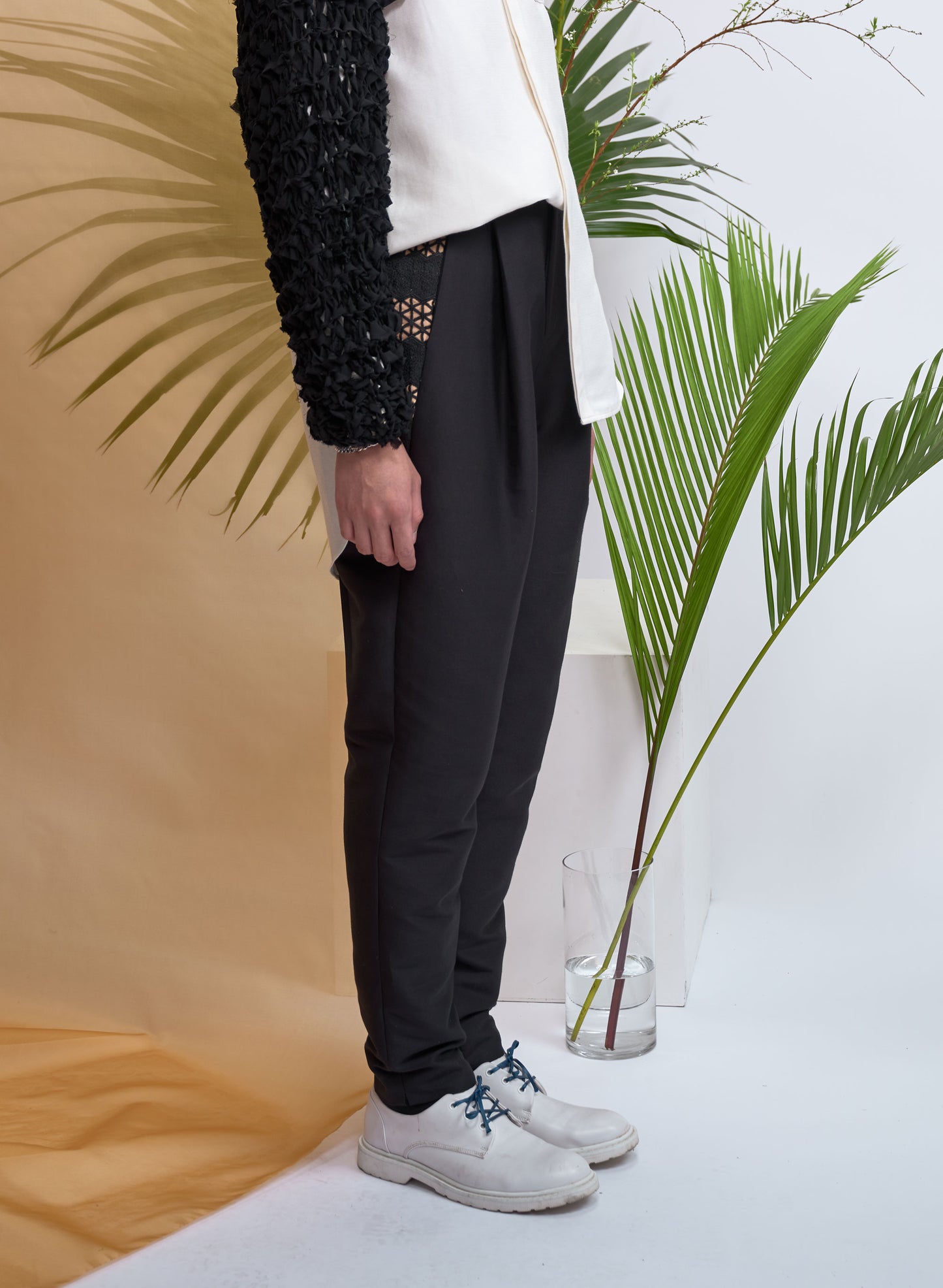 Black Tapered Trousers