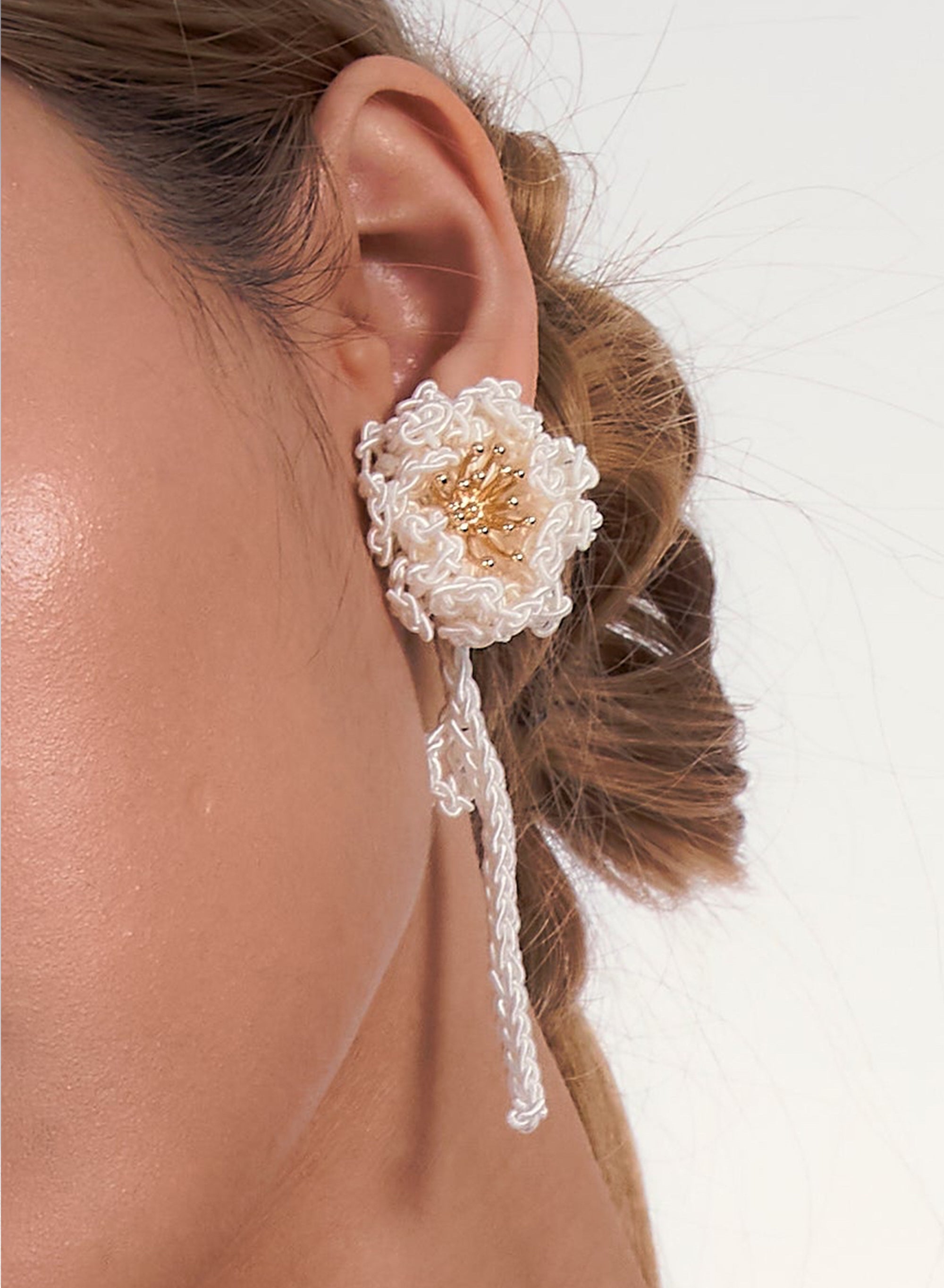 Crochet Flower Earrings