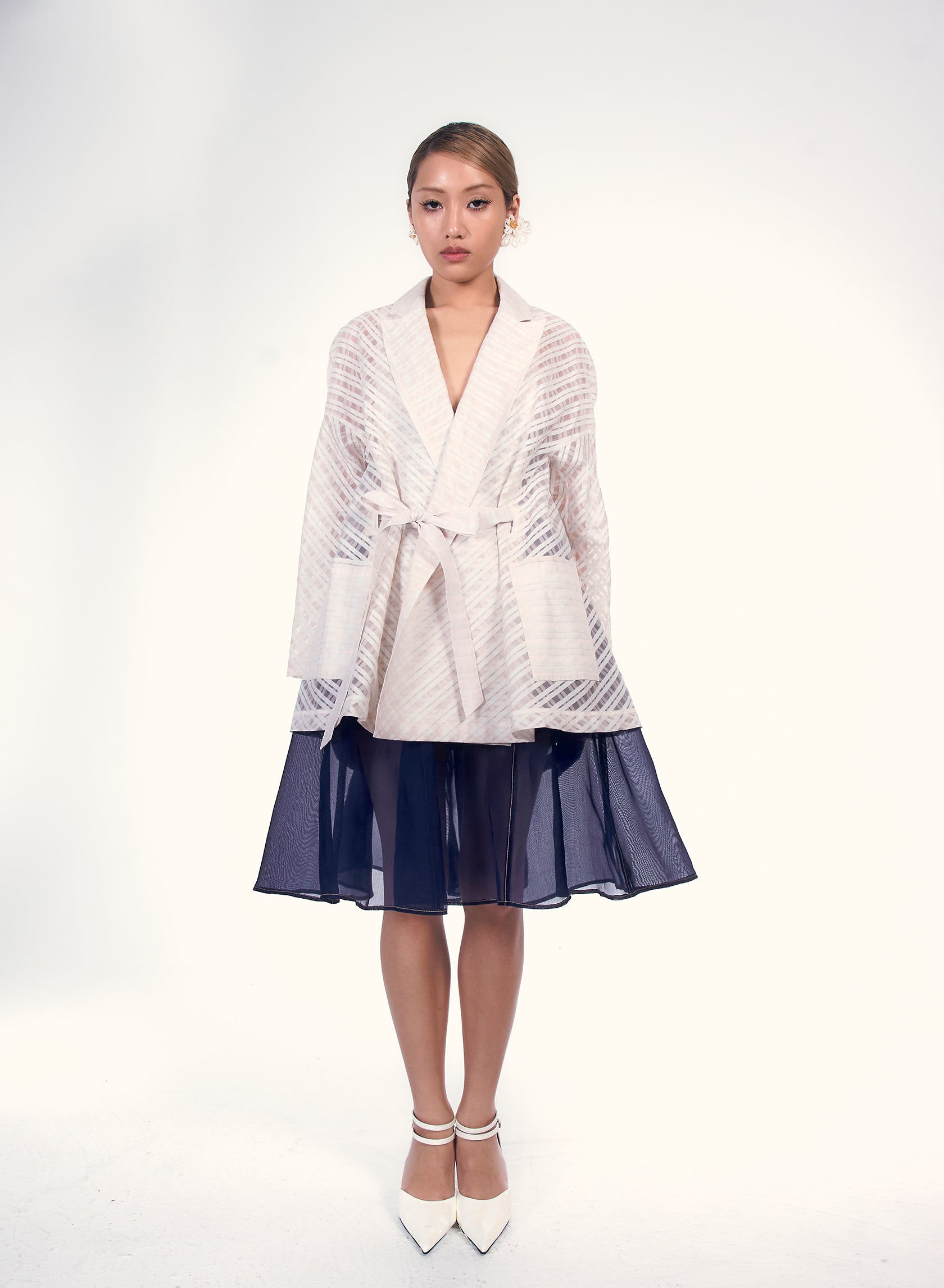 Silk Silhouette Coat