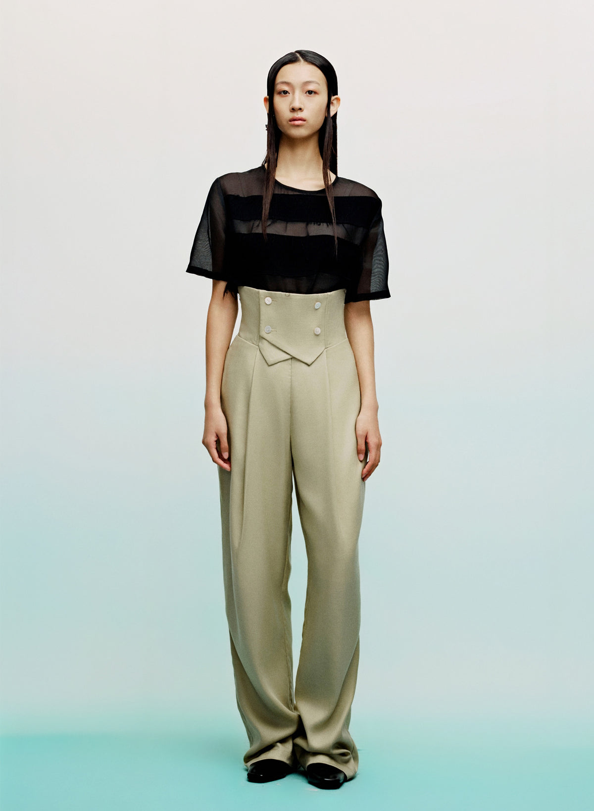 High-Waisted Trousers