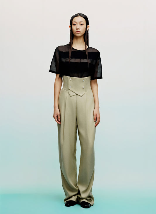High-Waisted Trousers