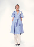 Detachable cape Dress