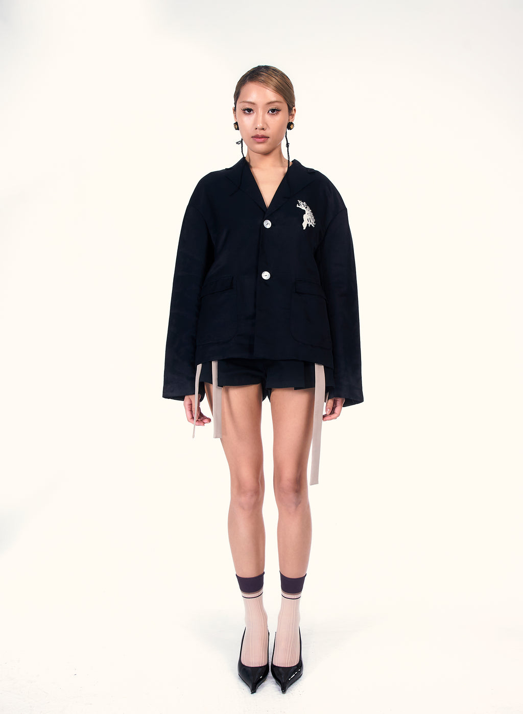 Pine tree Crochet Blazer