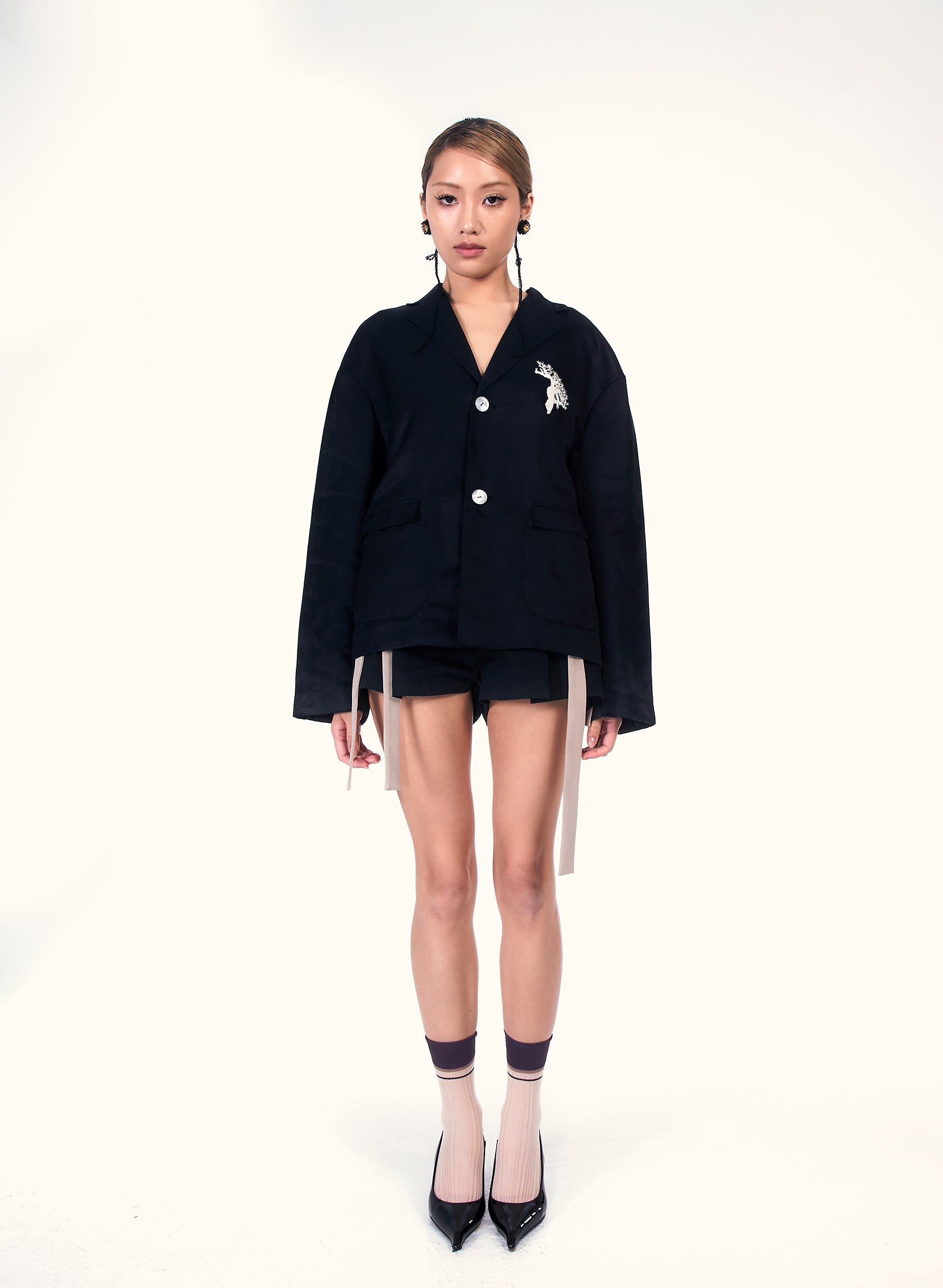 Pine tree Crochet Blazer