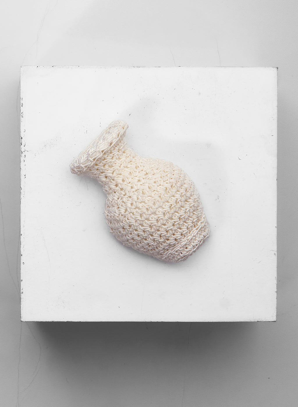 Crochet Vase Shape Brooch