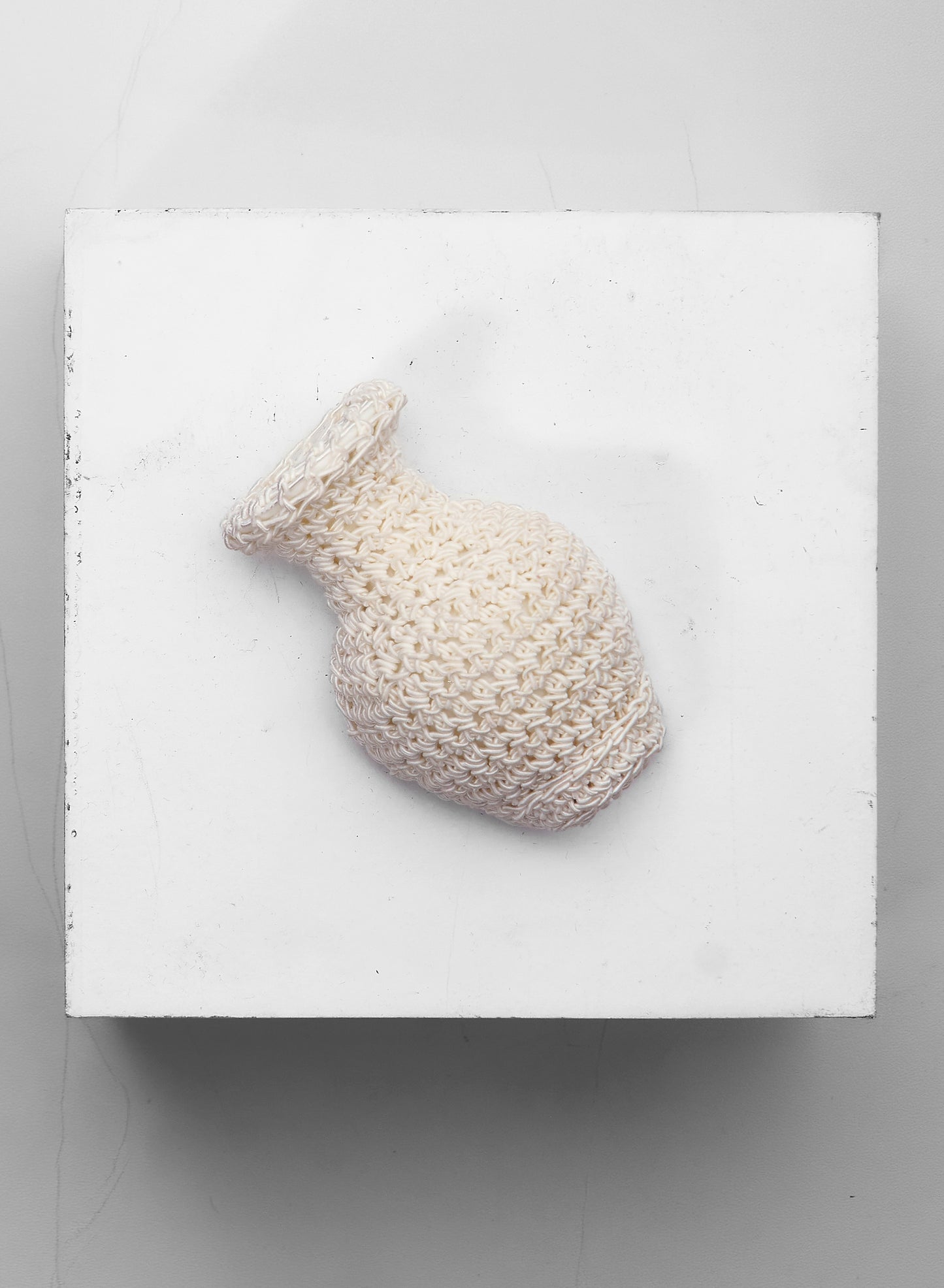 Crochet Vase Shape Brooch