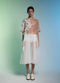 Blush Veil Pleated Dress