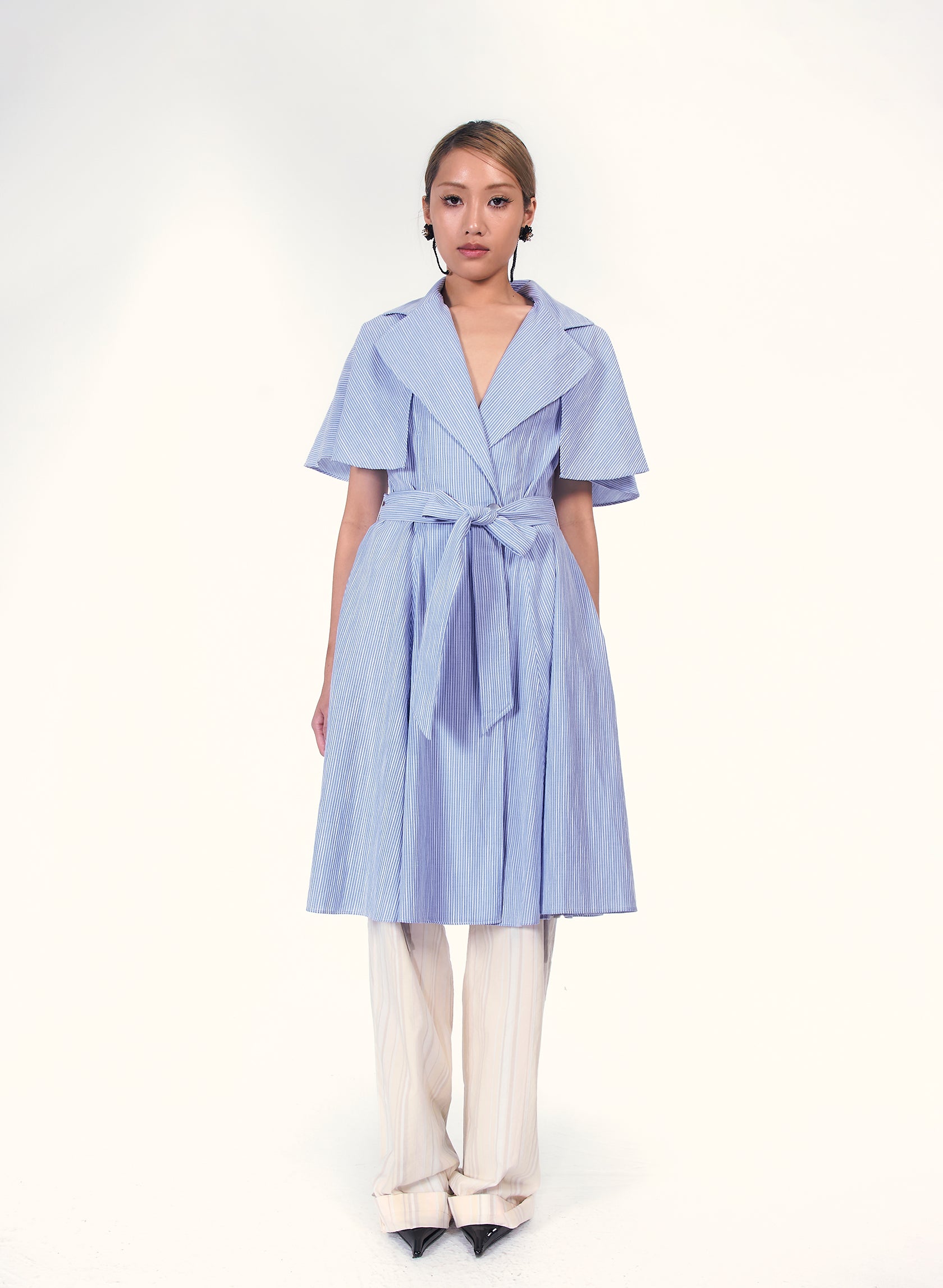 Detachable cape Dress
