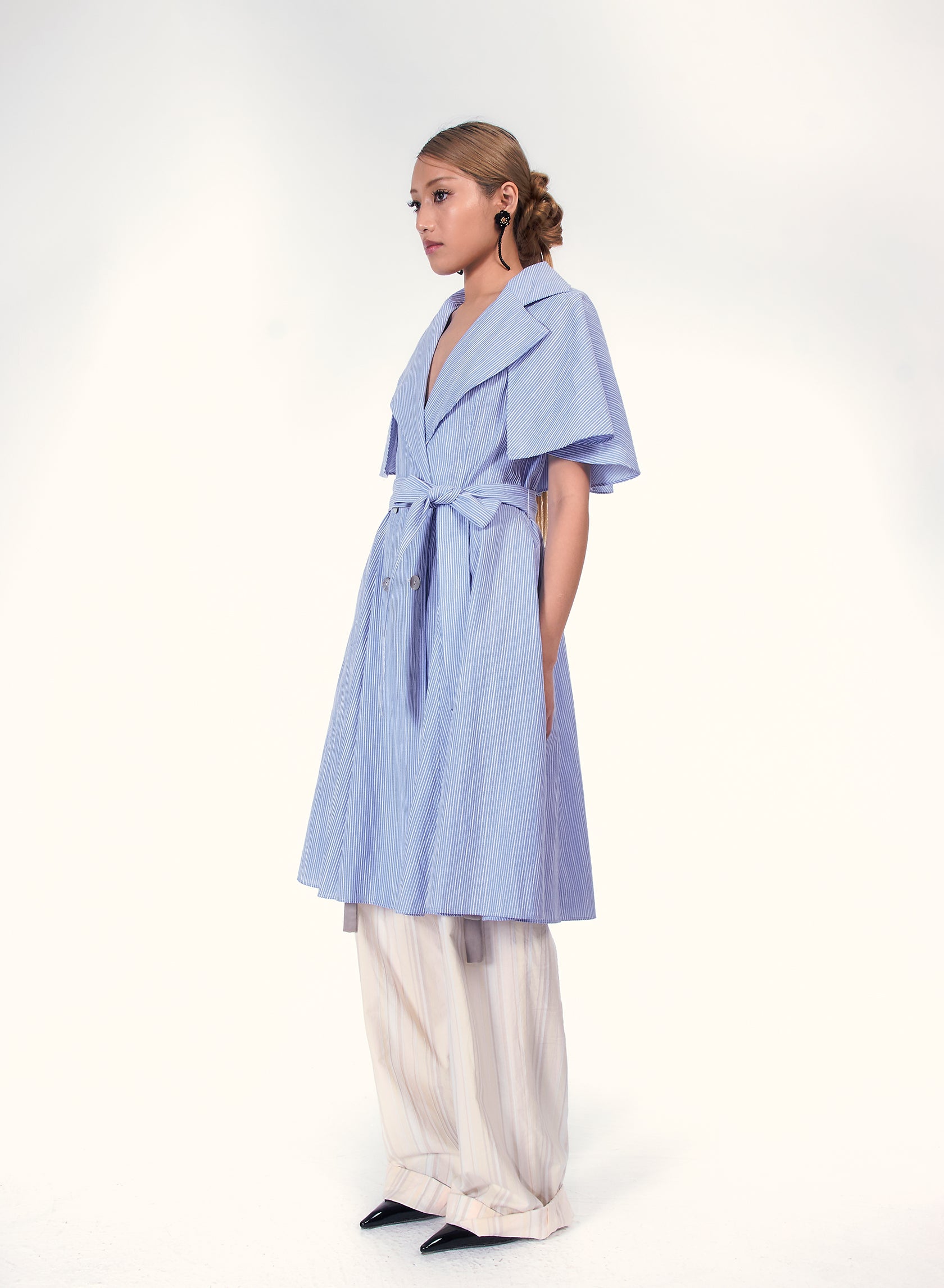 Detachable cape Dress