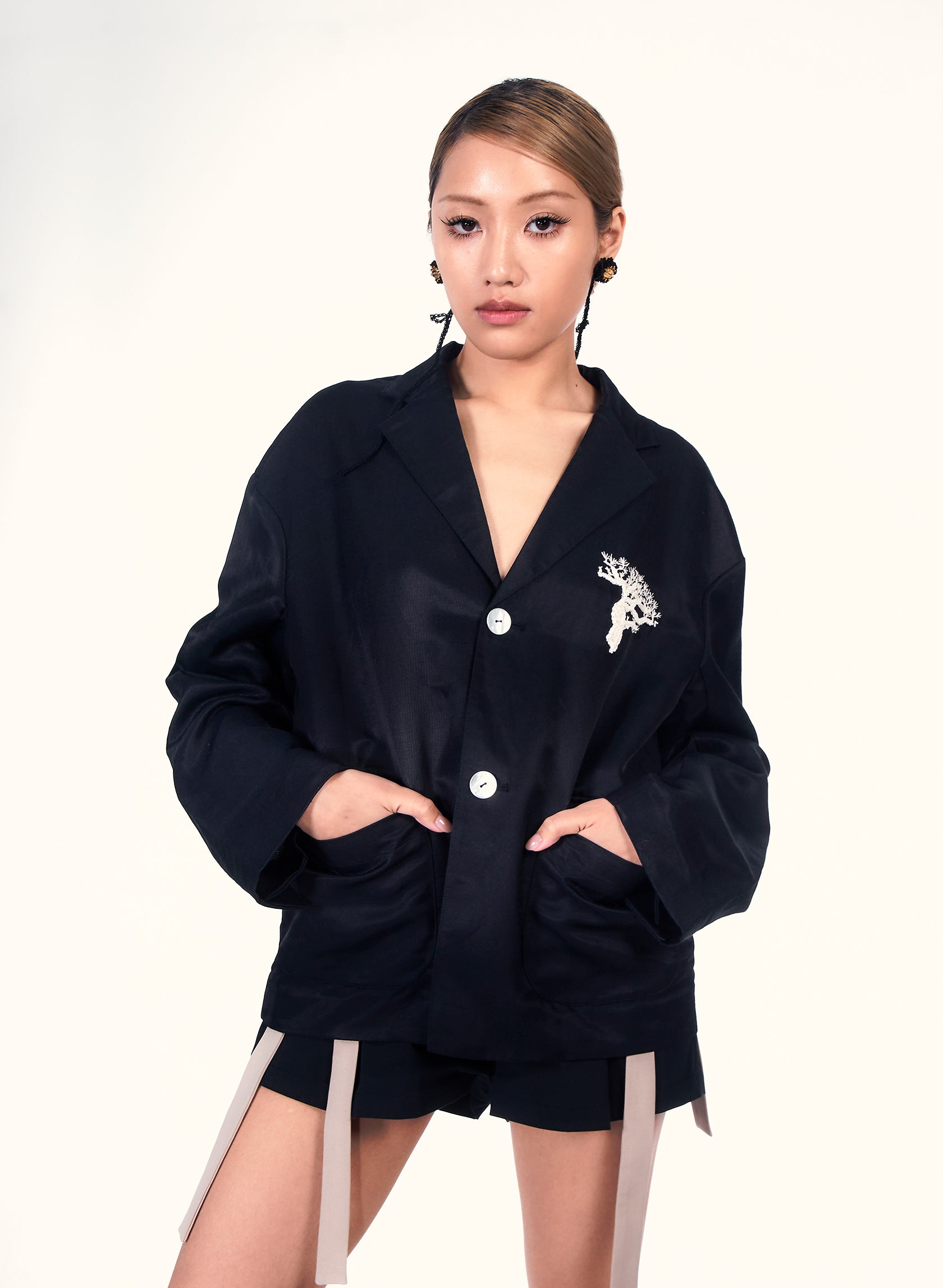 Pine tree Crochet Blazer