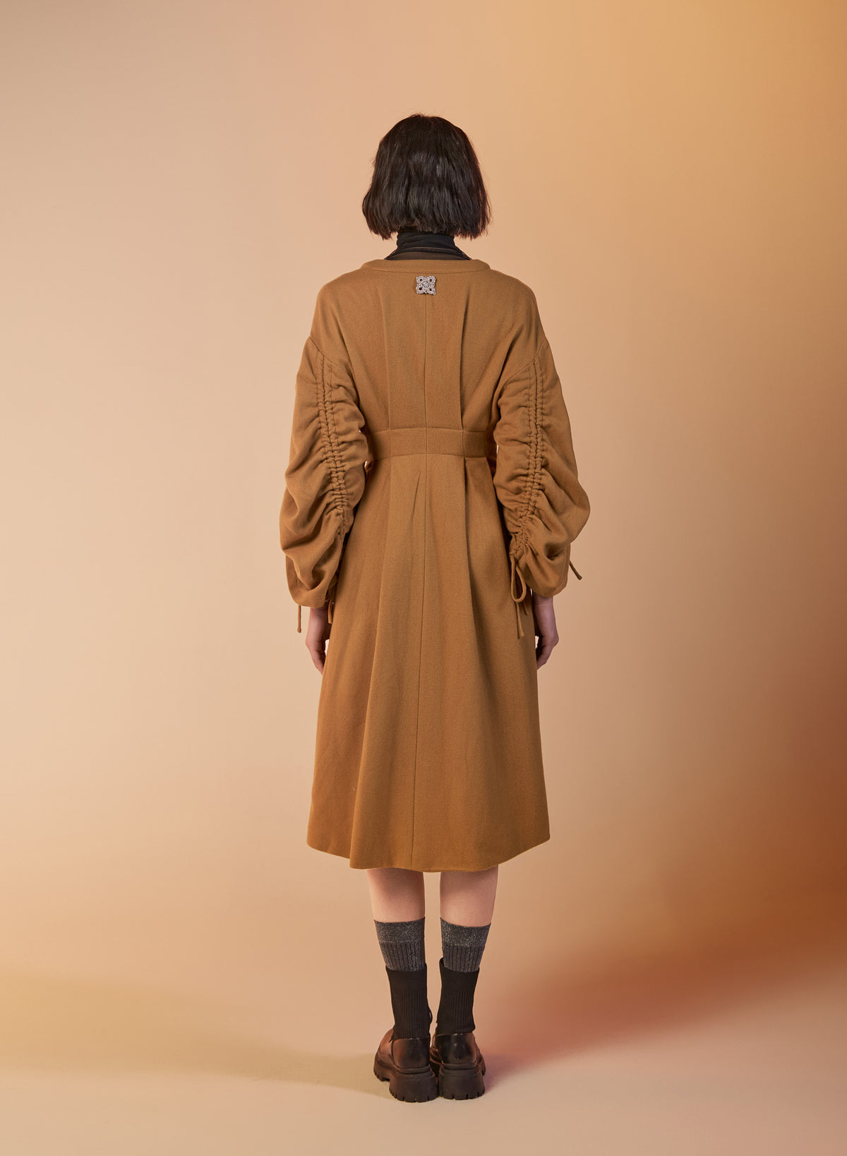 Fringe Sleeve Wrap Dress