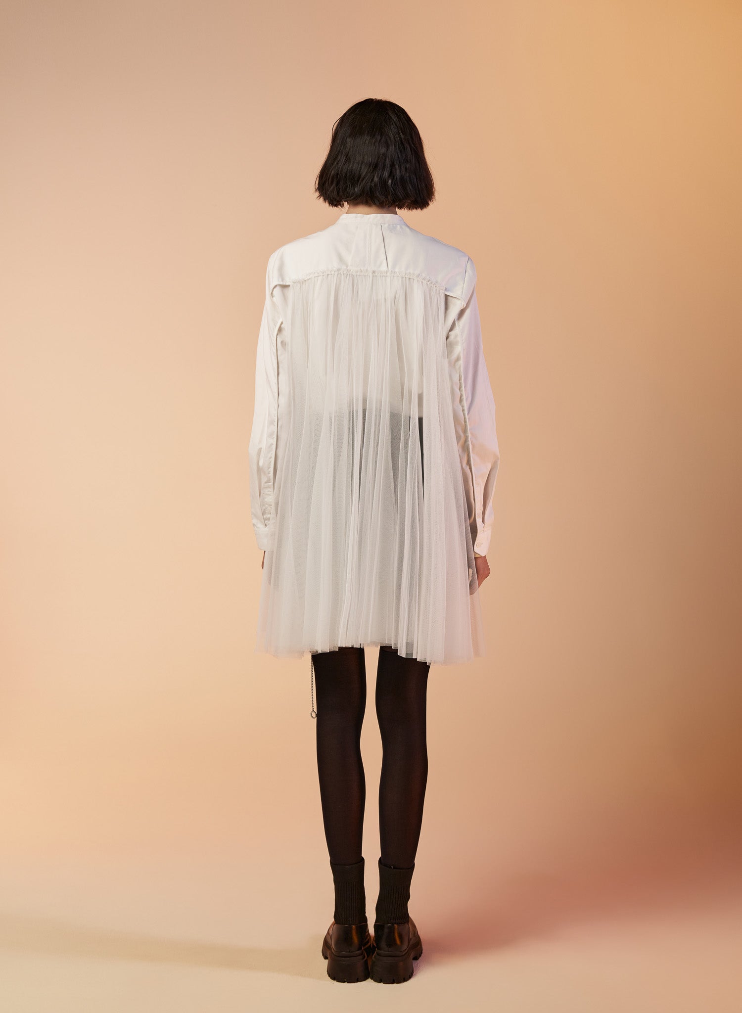 Layered Tulle Shirt