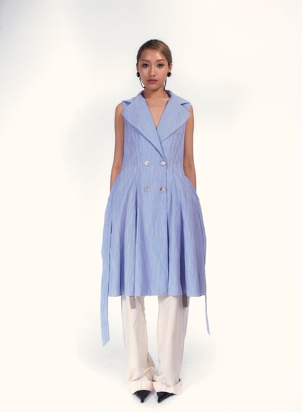 Detachable cape Dress