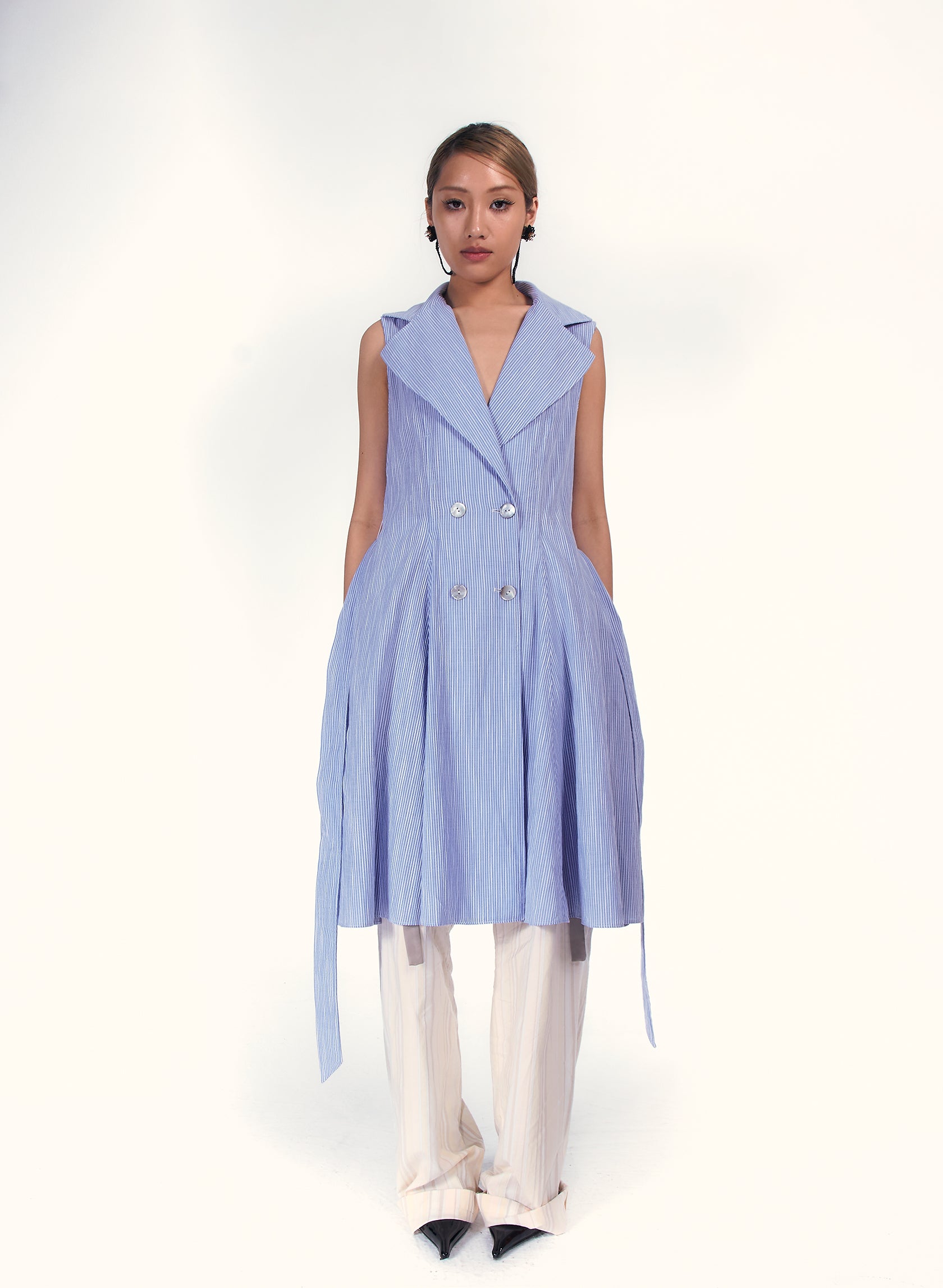Detachable cape Dress