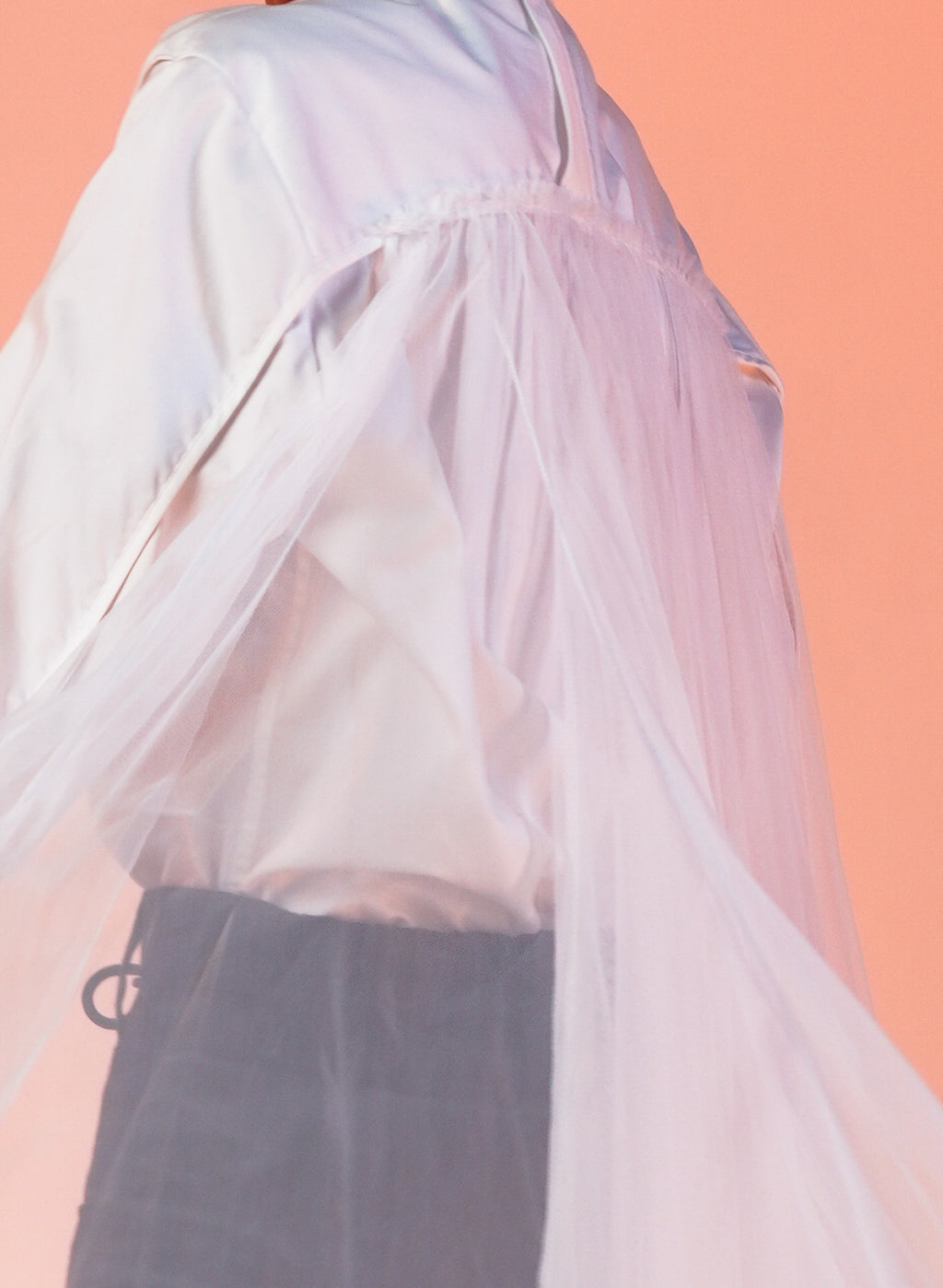 Layered Tulle Shirt