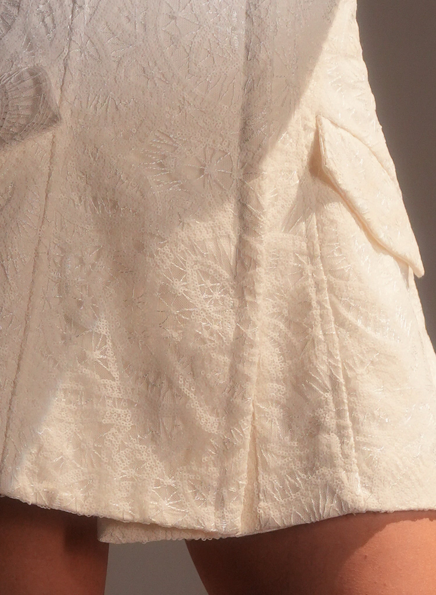 Sequin-Embellished Mini Skirt