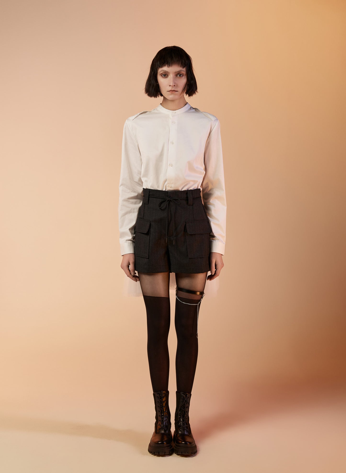 Layered Tulle Shirt