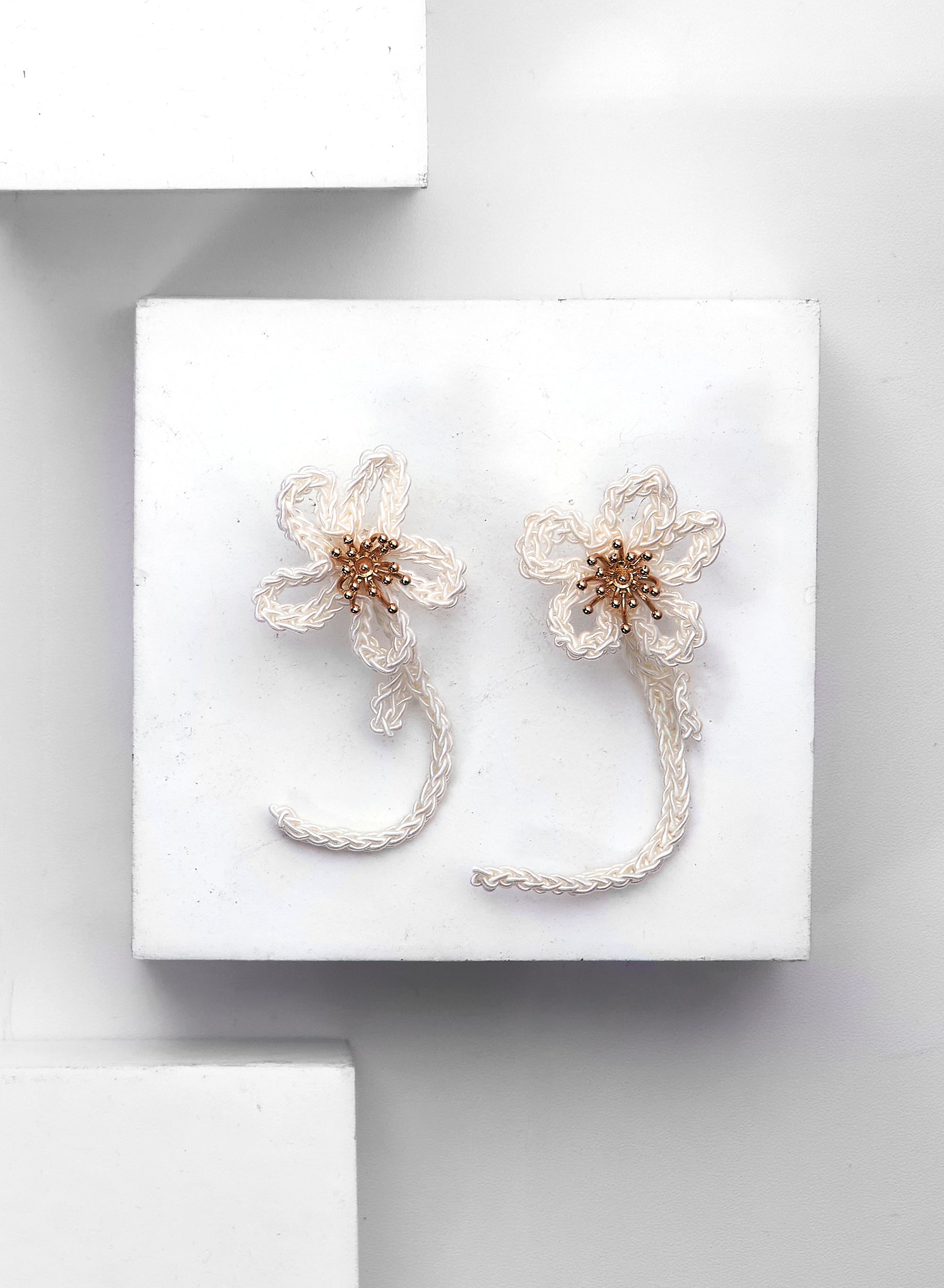 Crochet Flower Earrings