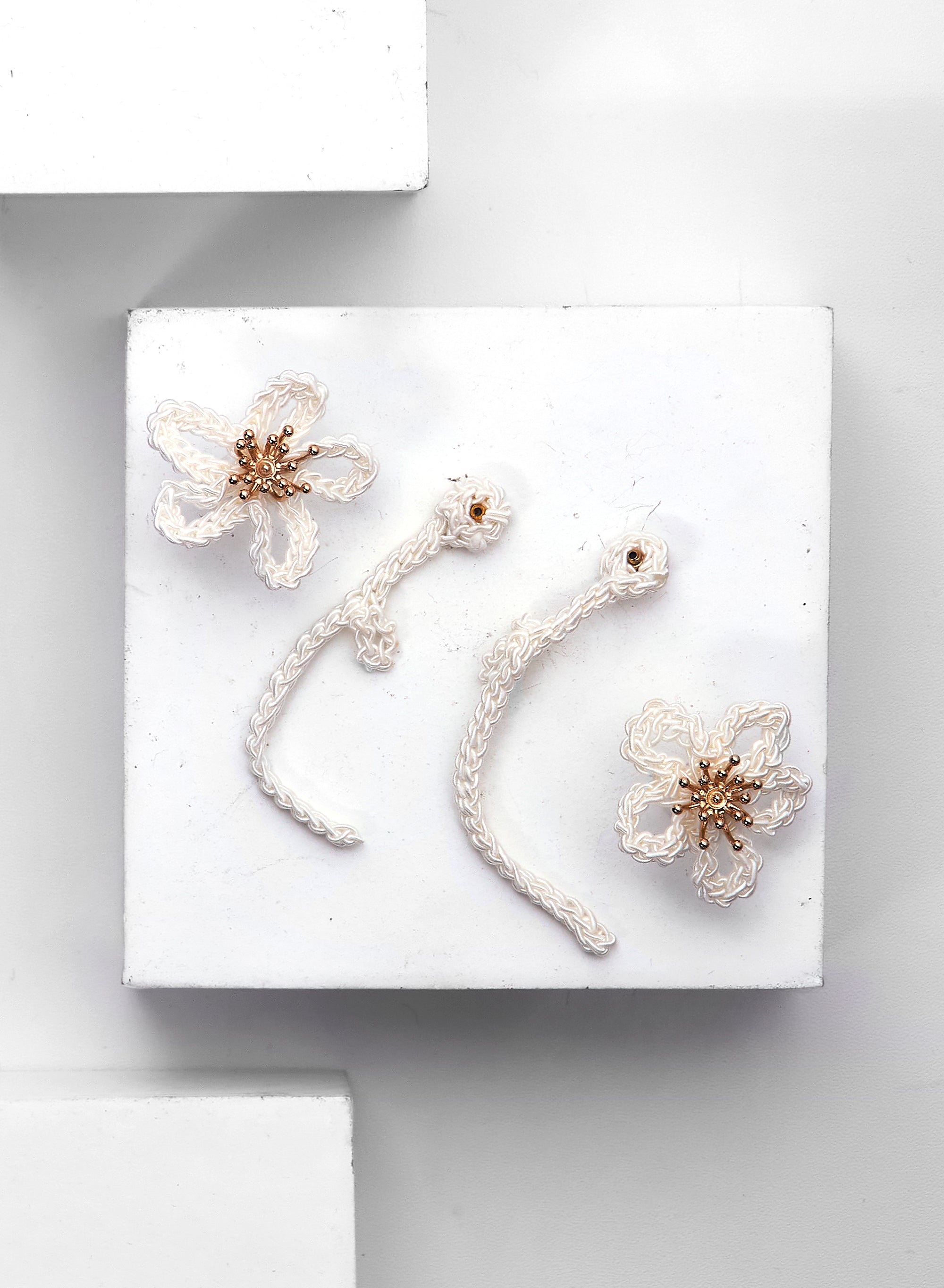 Crochet Flower Earrings